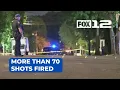70 shots fired in SE Portland 3 cars 1 building hit with bullets