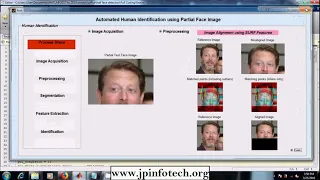 Automated human identification using partial face image Matlab Image processing Final Year Project