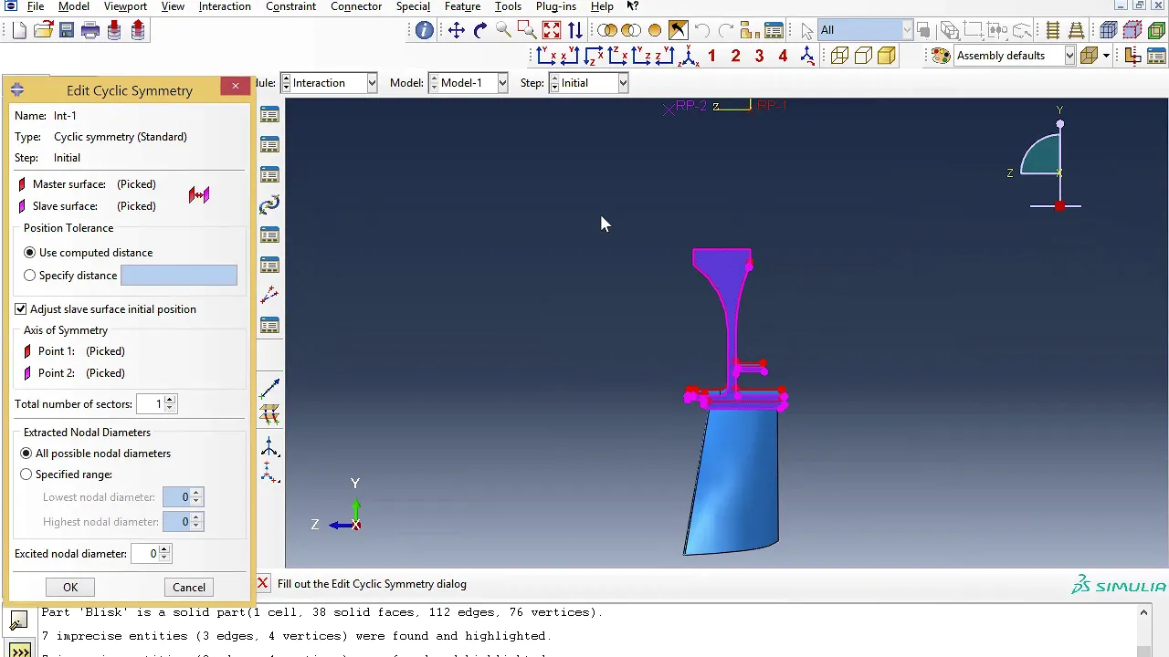 #ABAQUS Tutorial Dynamics of a Turbine Fan Blade of an Aircraft Jet