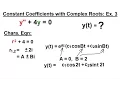 Differential Equation - 2nd Order 24 of 54 Constant Coeff w Complex Roots Example 3