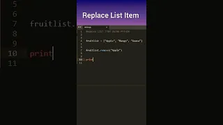 Replace List Item using Python