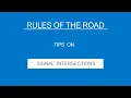 8 - SIGNAL INTERSECTIONS