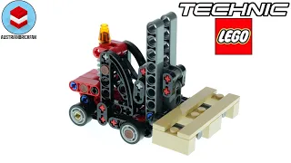LEGO Technic 30655 Forklift with Palette - LEGO Speed Build Review