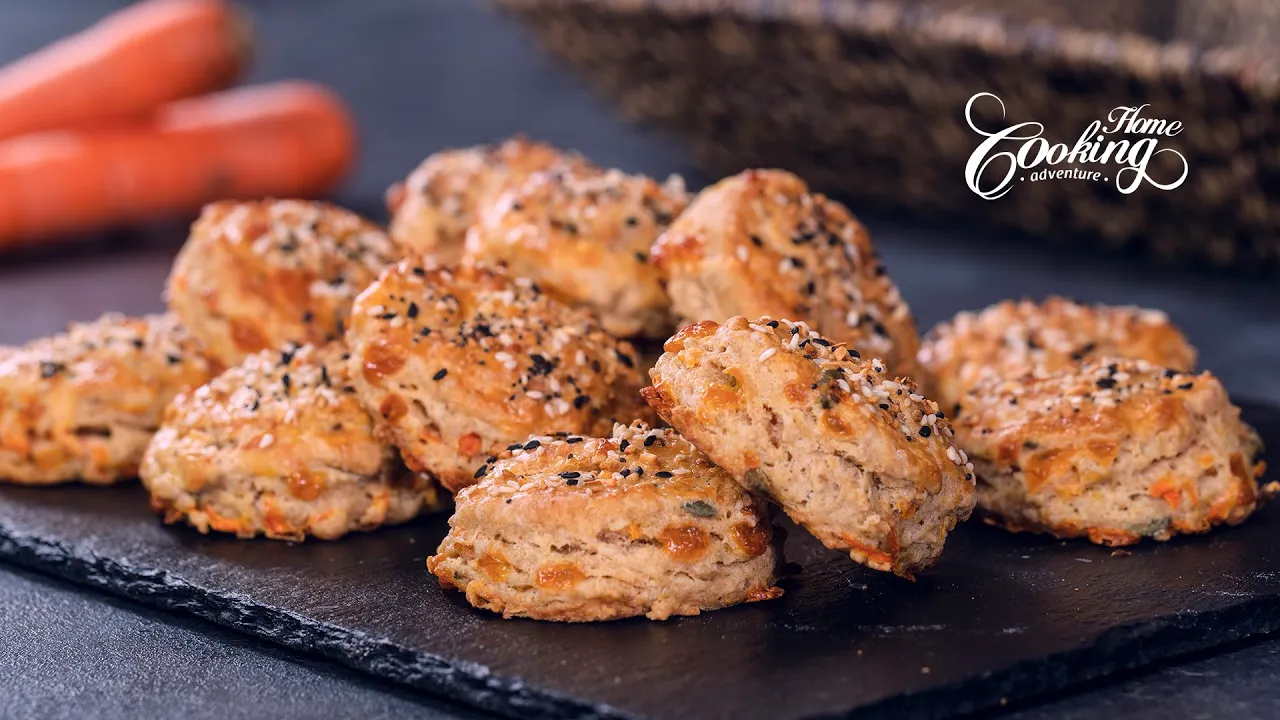 Whole Wheat Carrot Biscuits