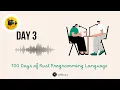 Day 3 100 Days of Rust Programming Language