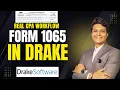 Form 1065 Overview Partnership Tax Return Schedules B K L M-1 M-2 P L Workpapers - Part 1