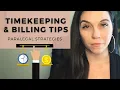 Paralegal Timekeeping Billing Tips Strategies for Beginners