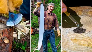 Smart Survival HACKs and Bushcraft IDEAs in the wild #camping #lifehacks #outdoors