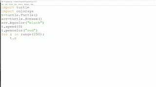 Flower Flower design Source code of flower design using Python Python code 67