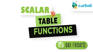DAX Fridays 101 Scalar vs table vs other functions - Explaining common DAX errors
