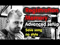 How save song into Registration Memory - Yamaha PSR Tutorial