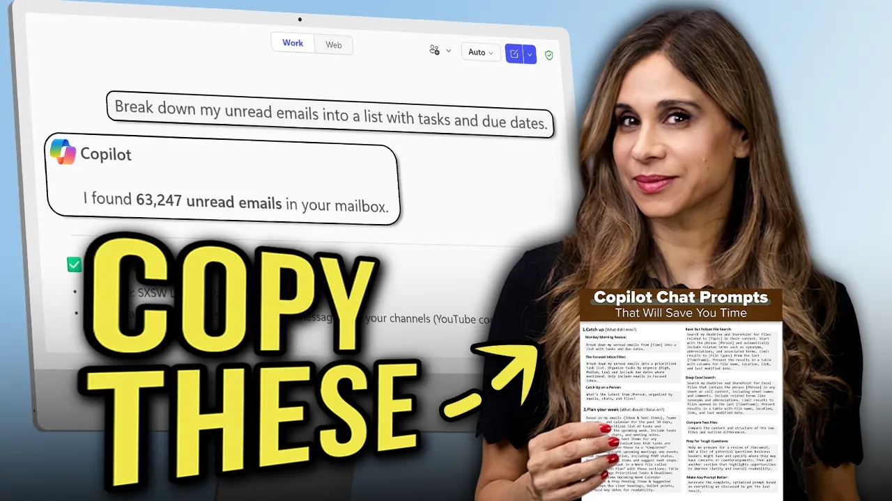 10 Copilot Chat Prompts I Use Every Week: video thumbnail
