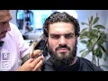 Tall Handsome Guy Gets Haircut That Can Be Slicked Back Worn Messy