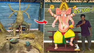 15000 ❌ Making Biggest GANESH MURTI IDOL | தெறிக்க விடலாமா... Mr.village vaathi
