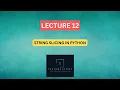 - String Slicing in Python