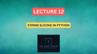 - String Slicing in Python