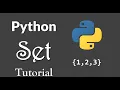 Sets in Python Python set tutorial Python tutorial for beginners 14 Coding Tricks