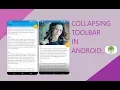 Collapsing Toolbar In Android