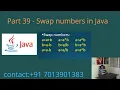 Swap numbers with or without temporary variable in Java - Part 39