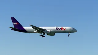 FedEx Boeing 757 lands in Vancouver perfect touc own