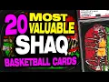 TOP 20 Most Valuable Shaquille O Neal Basketball Cards w Rookie Card 1990 s Cards