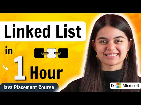 Introduction to Linked List | Data Structures & Algorithms | Java Placement Course - YouTube thumbnail