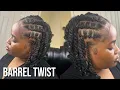 Barrel Twist Tutorial on Short Locs