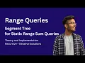 Segment Tree for Range Sum Query Recursive Iterative Implementation Range Queries