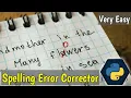 How to Create Spelling Corrector Program using Python Textblob Python Tutorial