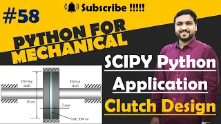 SCIPY integrate Clutch Design in Python Python for mechanical engineer Integration in Python