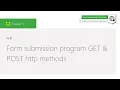 Form submission program in PHP - GET POST http methods