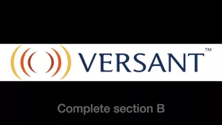 Versant for Web - Local Training
