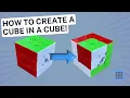 Cube in a cube pattern 3x3 cube