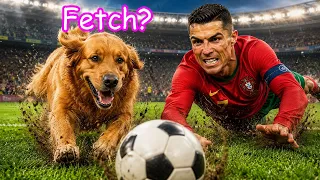 My Dog beat a REAL Soccer Player!