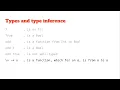 Type Inference What is it why do we want it and what s Hindley-Milner
