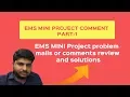 EMS MINI Project code problem mails or comments review and solution php mini project