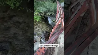Some damage to the Le Conte Footbridge from the 2023 winter storms. #backpacking #hiking #jmt ￼