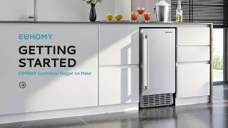 EUHOMY First-Time Setup Cleaning and Operating Your Commercial nugget Ice Maker