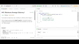LeetCode Problem 643 Maximum Average Subarray I Sliding Window C Solution Explained