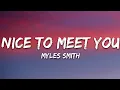 Download Lagu Myles Smith - Nice To Meet You (Lyrics)