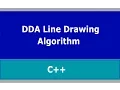 DDA Line Drawing Algorithm in C TurboC