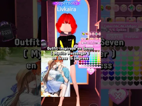 ROPA INSPIRA EN SEVEN DE MYSTIC MESSENGER EN DTI #dresstoimpress
