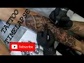 SKULL AND CLOCK TATTOO STEP BY STEP TIMELAPSE