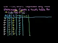 Create a Truth Table for Three Statements