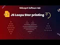 Web Development Course JS Day 6 Java Script For Loop Star printing in Hindi