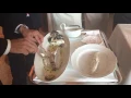 Filleting Branzino Mediterranean Sea Bass table side at Sant Ambroeus Palm Beach