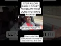 ONCE FAMILY COURT VIOLATE YOUR RIGHTS FEDERAL COURT