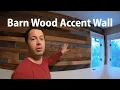 Barn Wood Accent Wall - Installing Over Painted Drywall