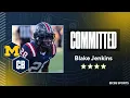 WATCH 4-star CB Blake Jenkins Commits to Michigan No 9 CB in Texas