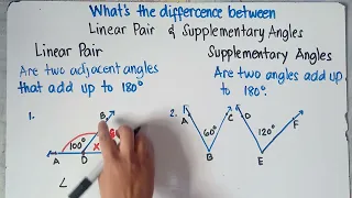 Angle Pairs What s the difference between Linear Pair Supplementary Angles Matatag Curriculum